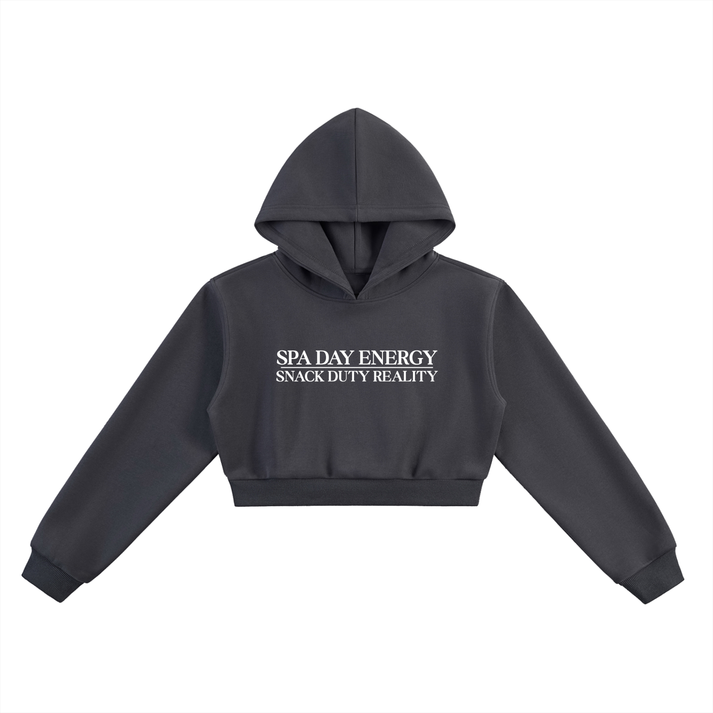 SPA DAY - SNACK DUTY CORE CROP HOODIE