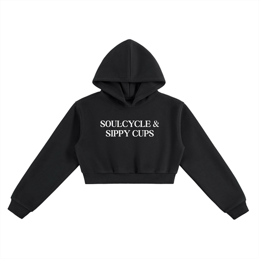 SOULCYCLE & SIPPY CUPS CORE CROP HOODIE