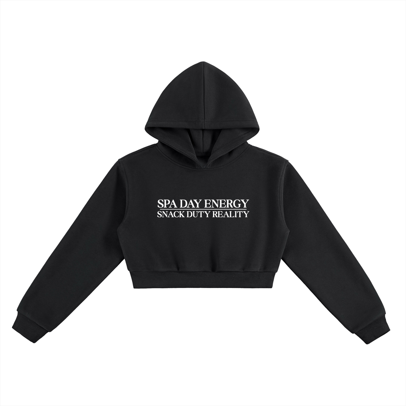 SPA DAY - SNACK DUTY CORE CROP HOODIE