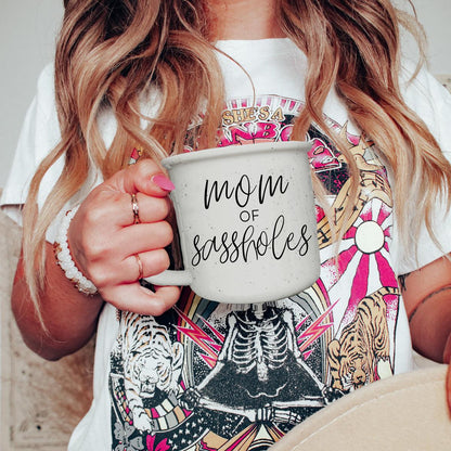 Mom of Sassholes - Ceramic Mug