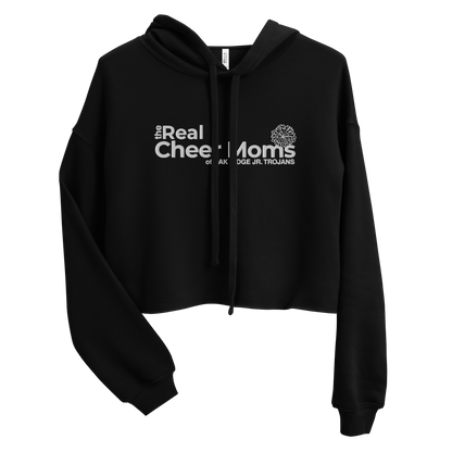 JUNIOR TROJANS CHEER CROP LUXE HOODIE