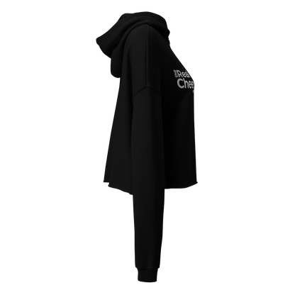 JUNIOR TROJANS CHEER CROP LUXE HOODIE